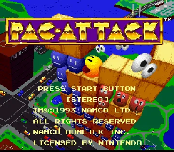 Pac-Attack (Europe) screen shot title